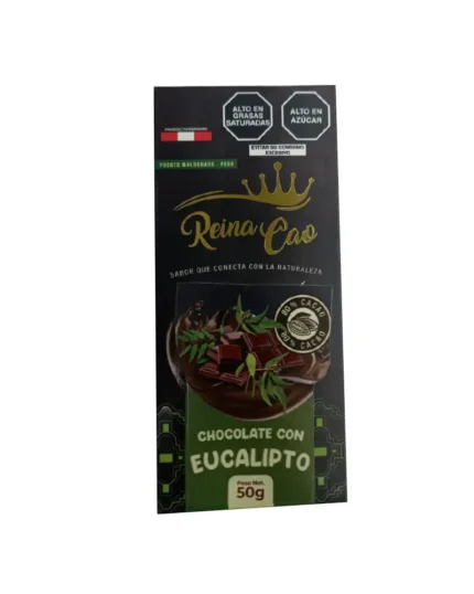Chocolte con eucalipto Reina Cao 80% Cacao